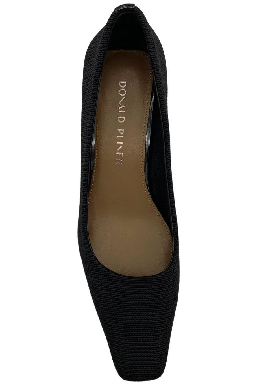 Donald Pliner Women's Cristin Stretch Fabric Pump Heel Black - Medium - Picture 2 of 3
